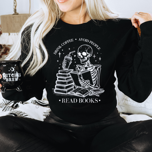 Drink Coffee Avoid People Read Books Shirt