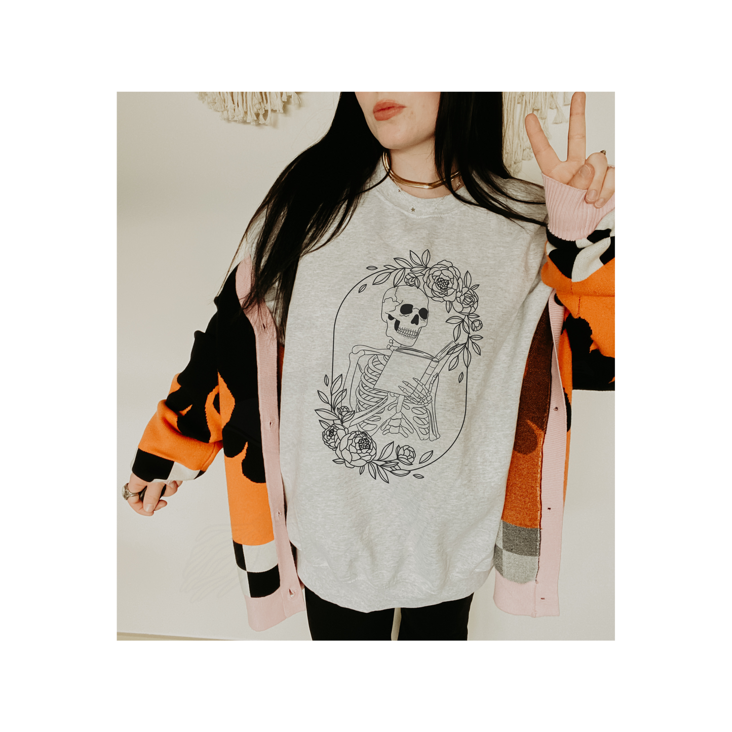 Reading Skeleton Shirt
