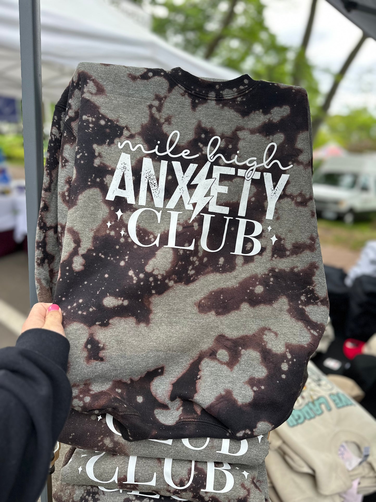 Mile High Anxiety Club Bleached Sweatshirt