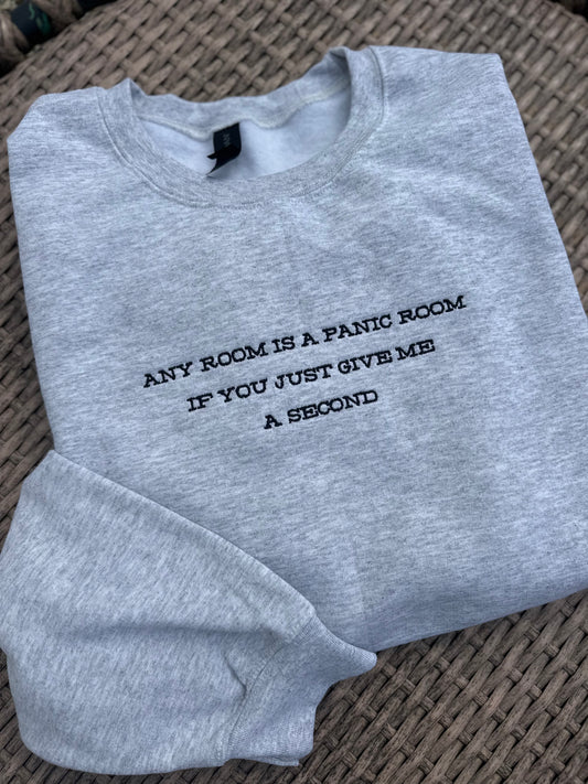 Panic Room Censored Embroidered Sweatshirt