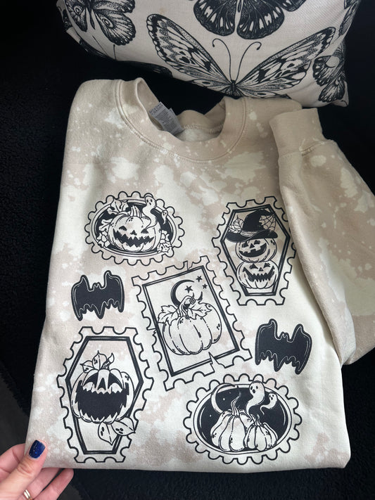 Spooky Frame Bleached Sweatshirt