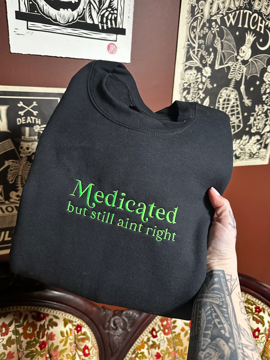 Medicated Embroidered Sweatshirt