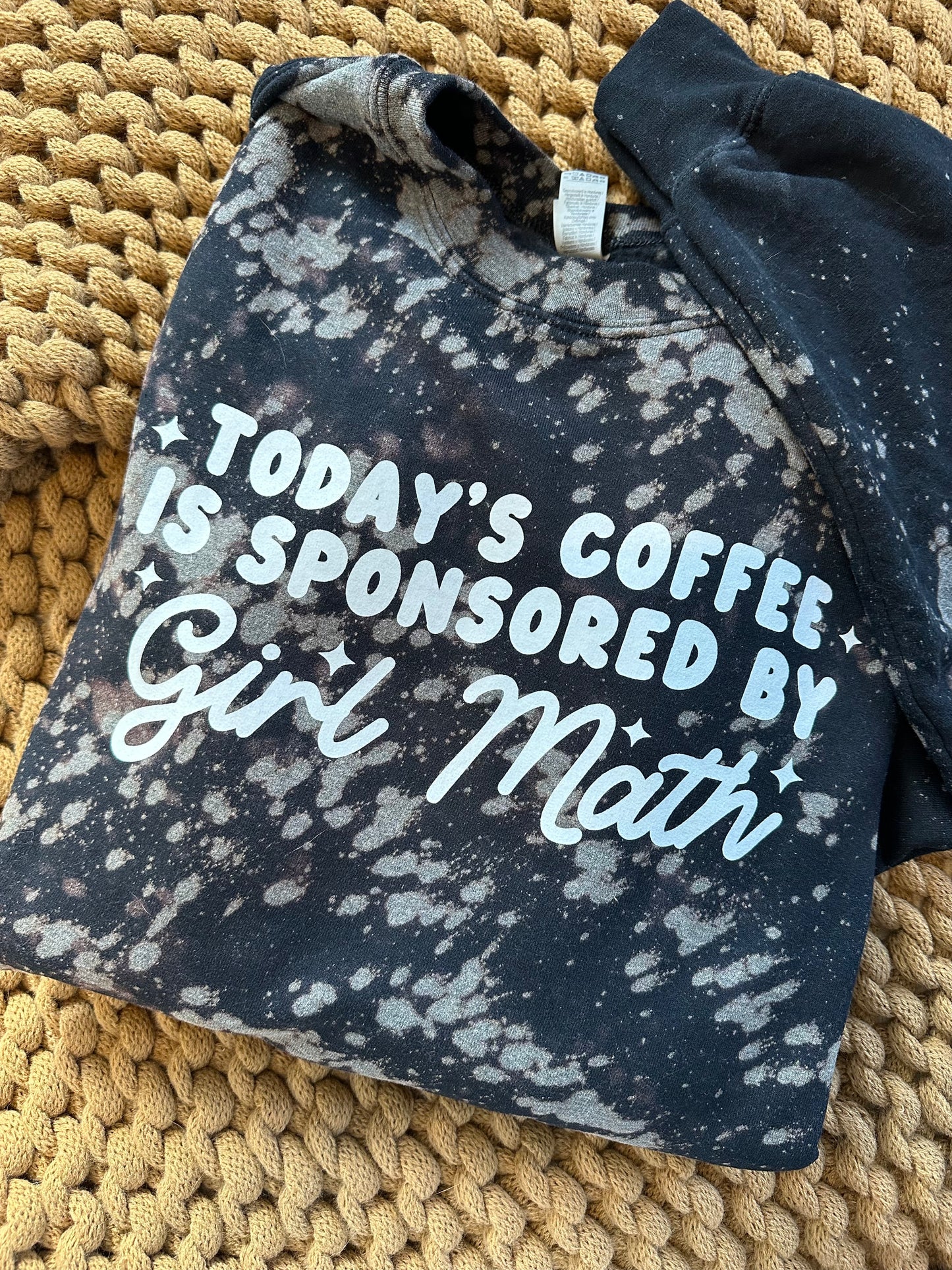 Girl Math Bleached Sweatshirt