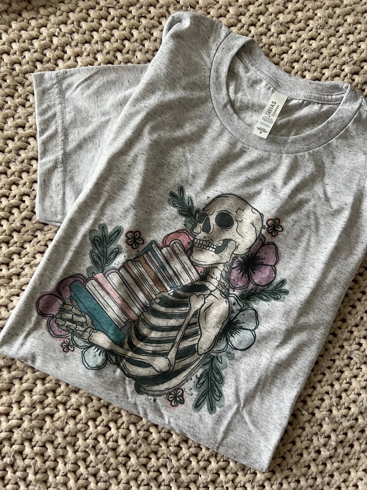 Reading Skeleton Shirt