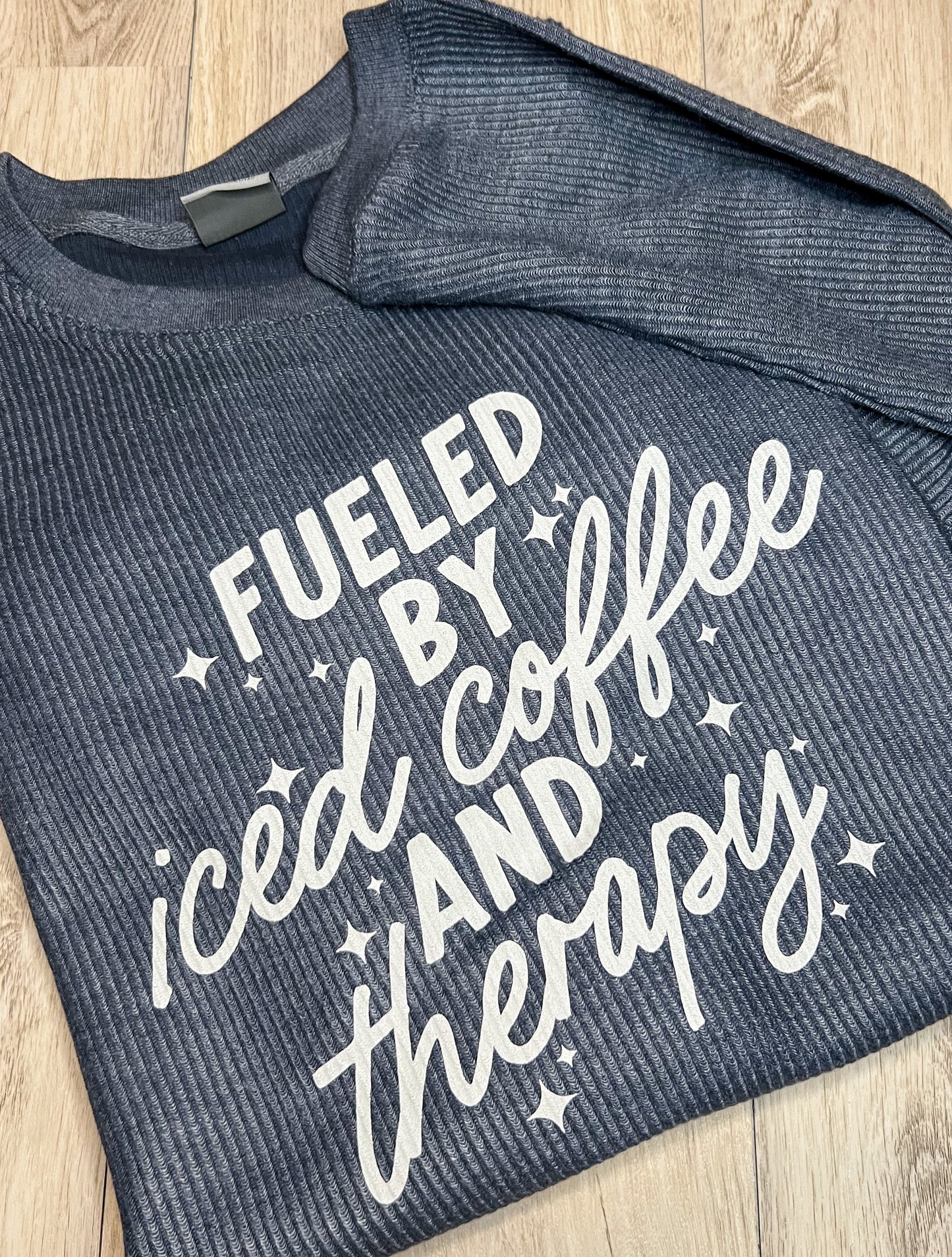 Iced Coffee And Therapy Corded Crew