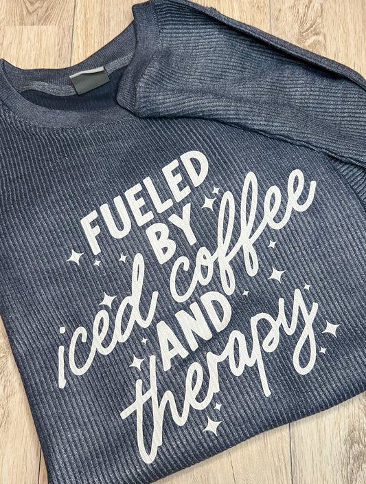 Iced Coffee And Therapy Corded Crew