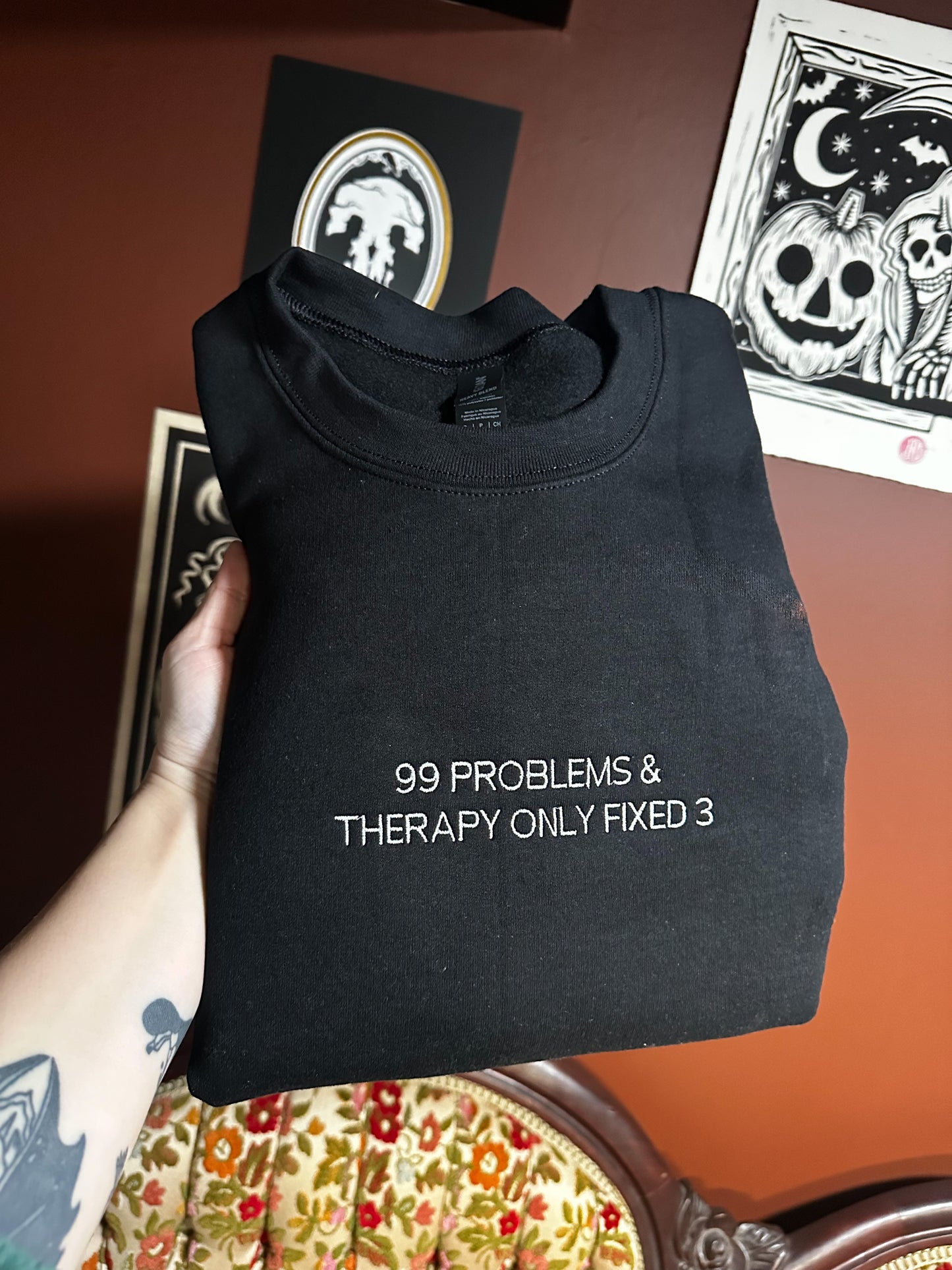 Therapy Fixed 3 Embroidered Sweatshirt