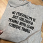 Childhood Trauma Embroidered Sweatshirt