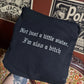 NEW FONT Little Sister Embroidered Sweatshirt