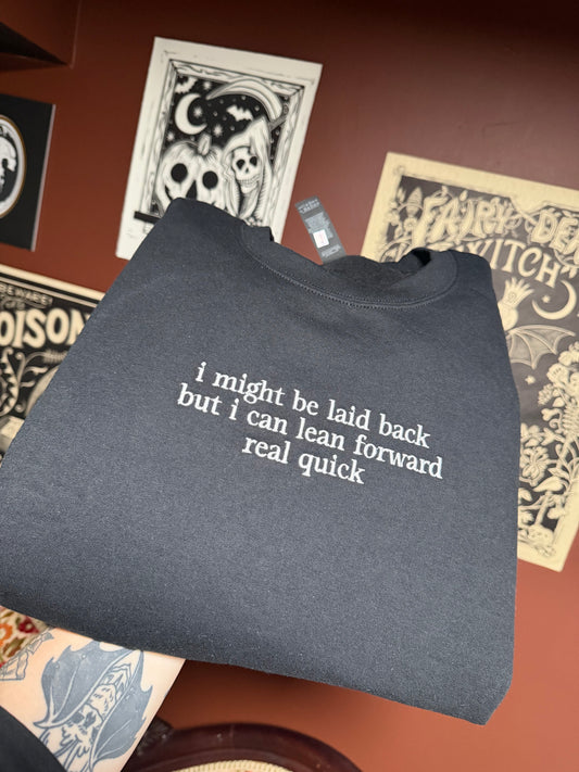 Laid Back Embroidered Sweatshirt