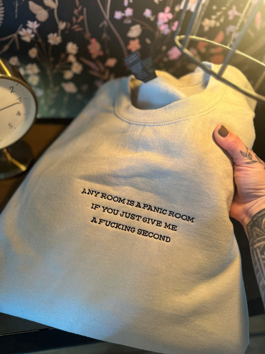 Panic Room Embroidered Sweatshirt