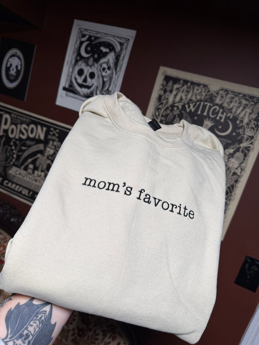 Mom’s Favorite Embroidered Sweatshirt