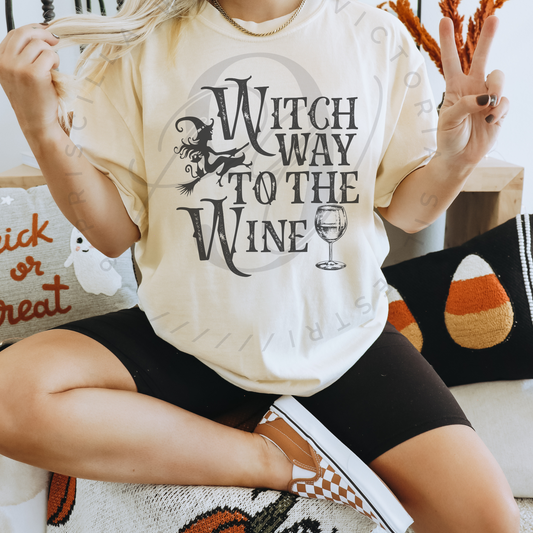 Witch Way To The Wine T-Shirt