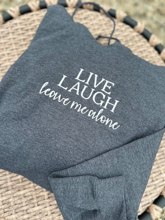 Leave Me Alone Embroidered Sweatshirt