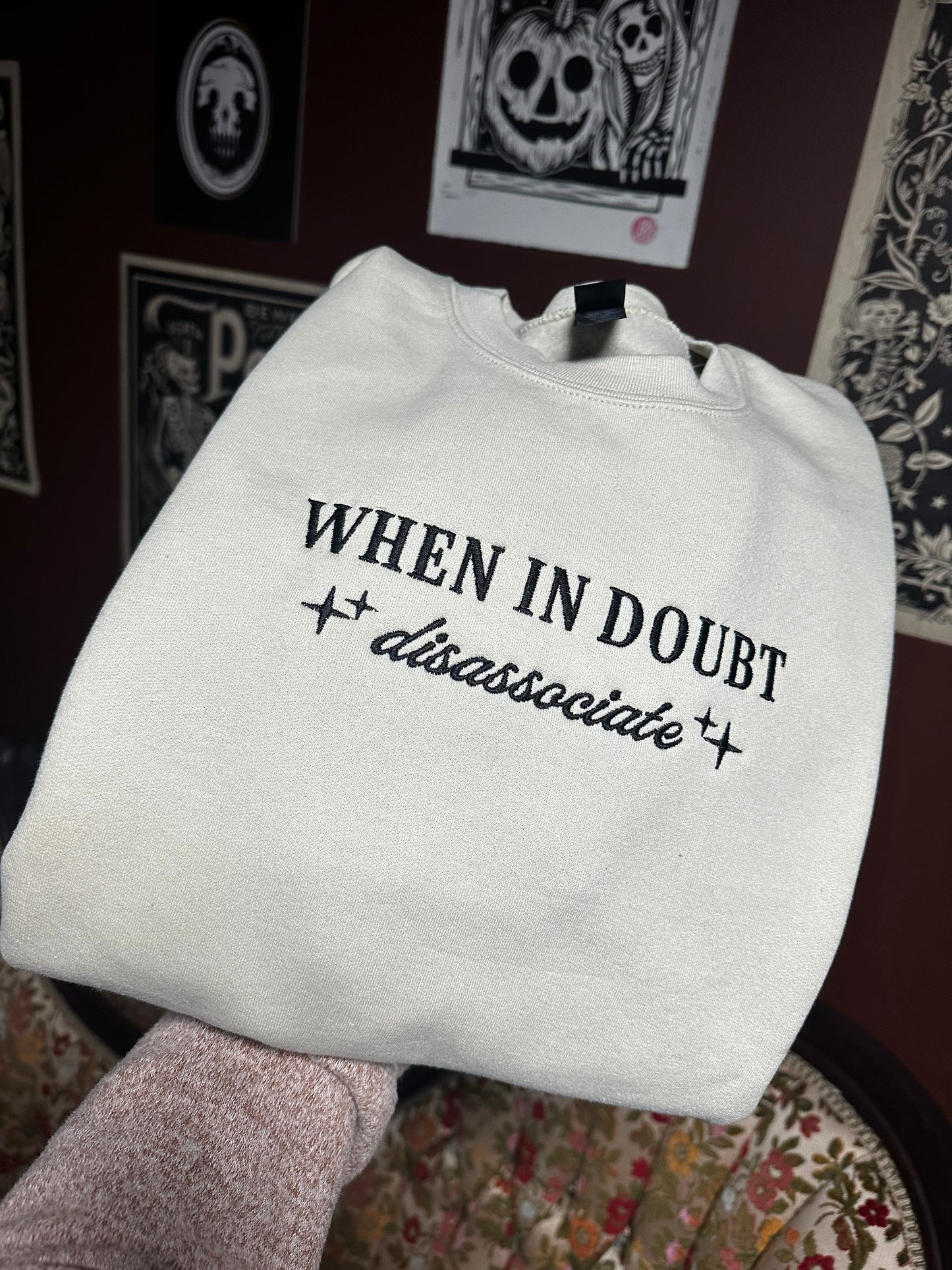 Disassociate Embroidered Sweatshirt