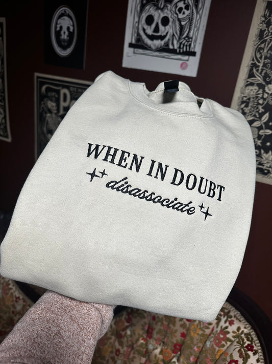 Disassociate Embroidered Sweatshirt