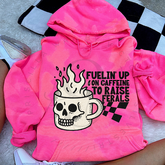 Fuelin' Up Bleached Sweatshirt