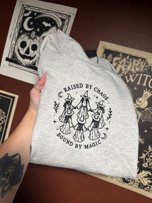 Witches Embroidered Sweatshirt