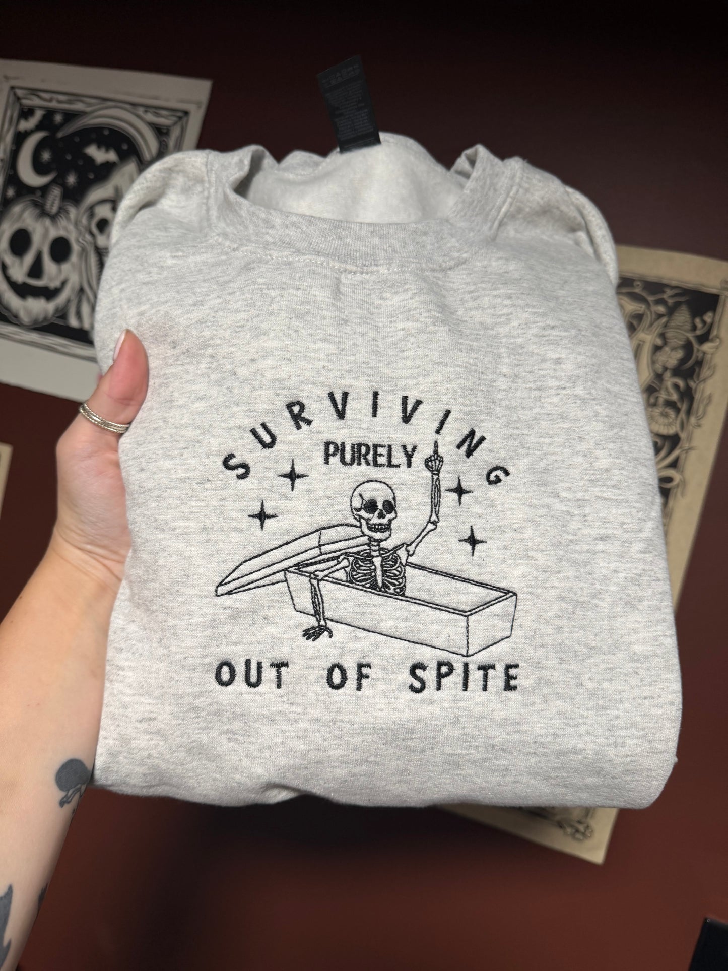 Surviving Embroidered Sweatshirt