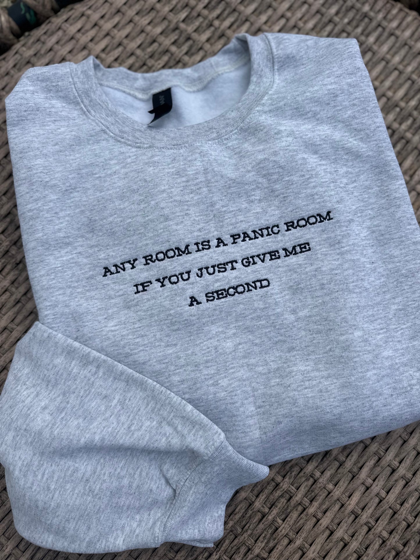 Panic Room Censored Embroidered Sweatshirt