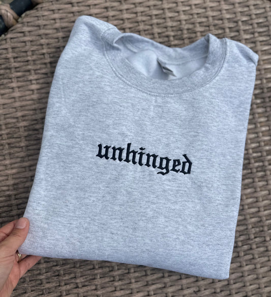 Unhinged Embroidered Sweatshirt