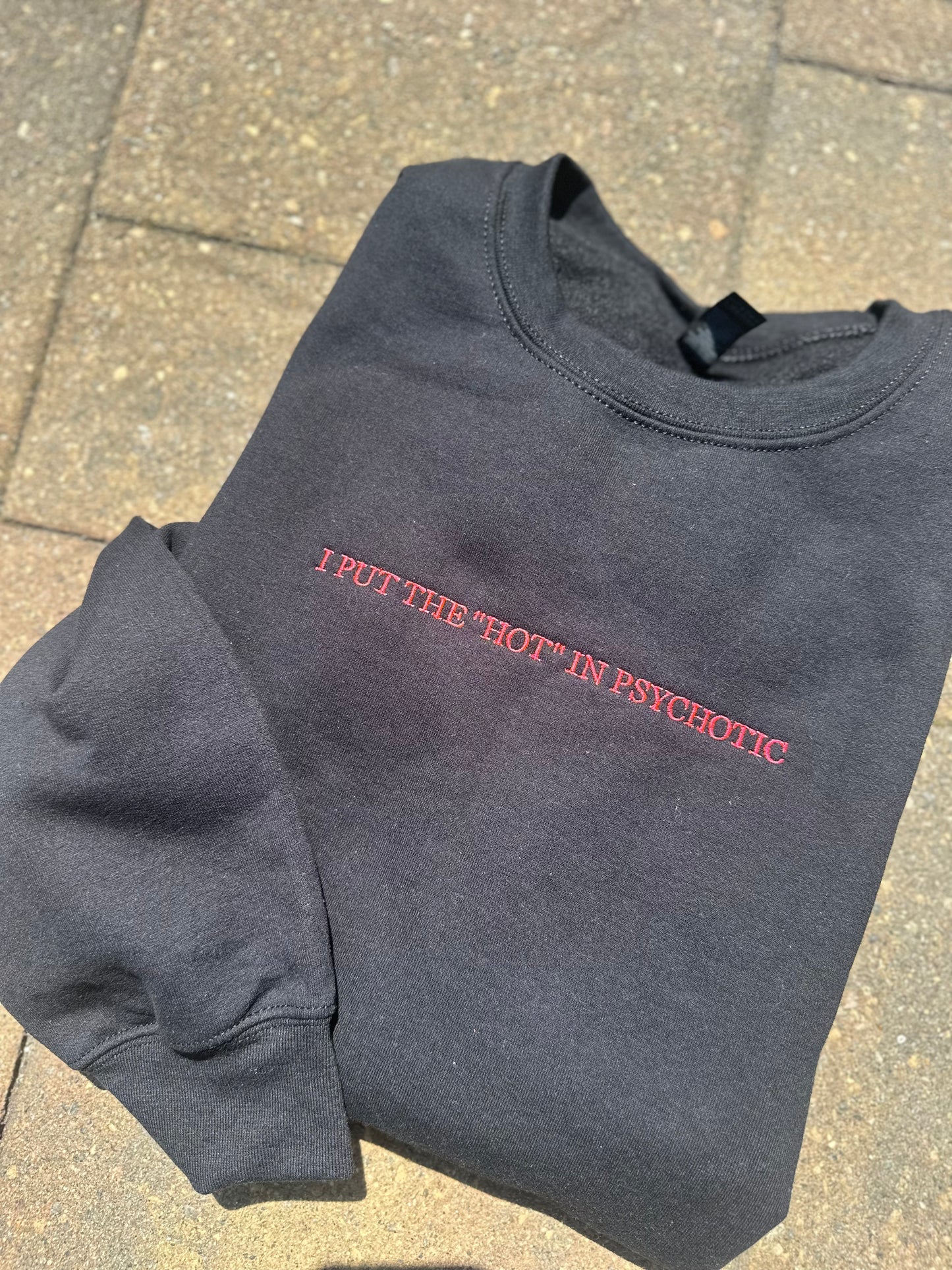Psychotic Embroidered Sweatshirt