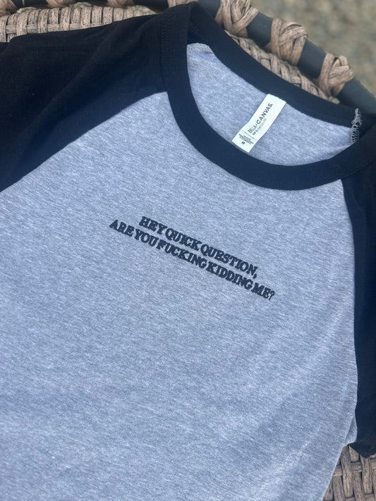Question Crop Tee