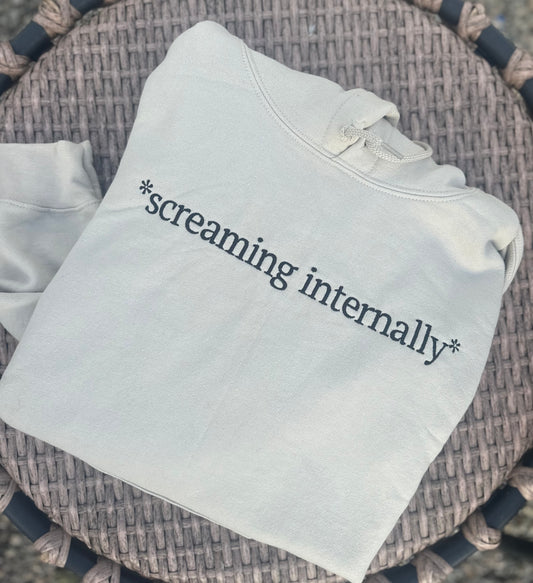 Screaming Internally Embroidered Sweatshirt