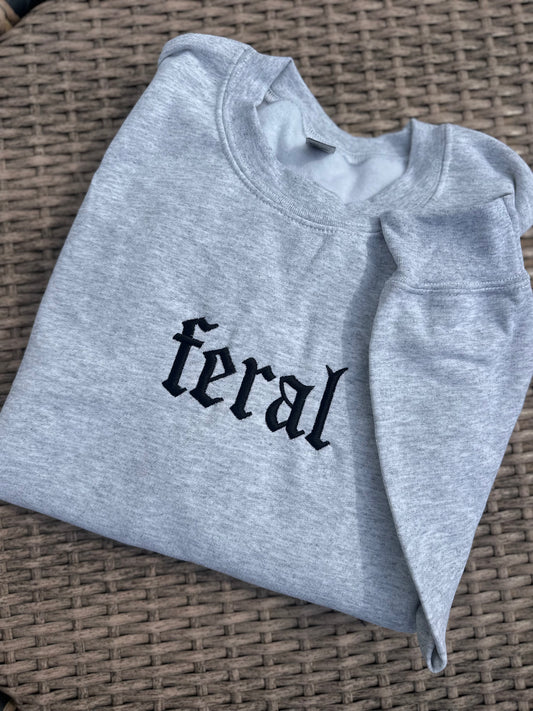Feral Embroidered Sweatshirt