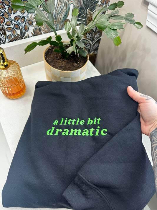 Dramatic Embroidered Sweatshirt