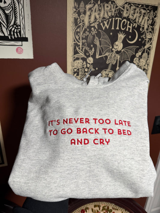 Cry Embroidered Sweatshirt