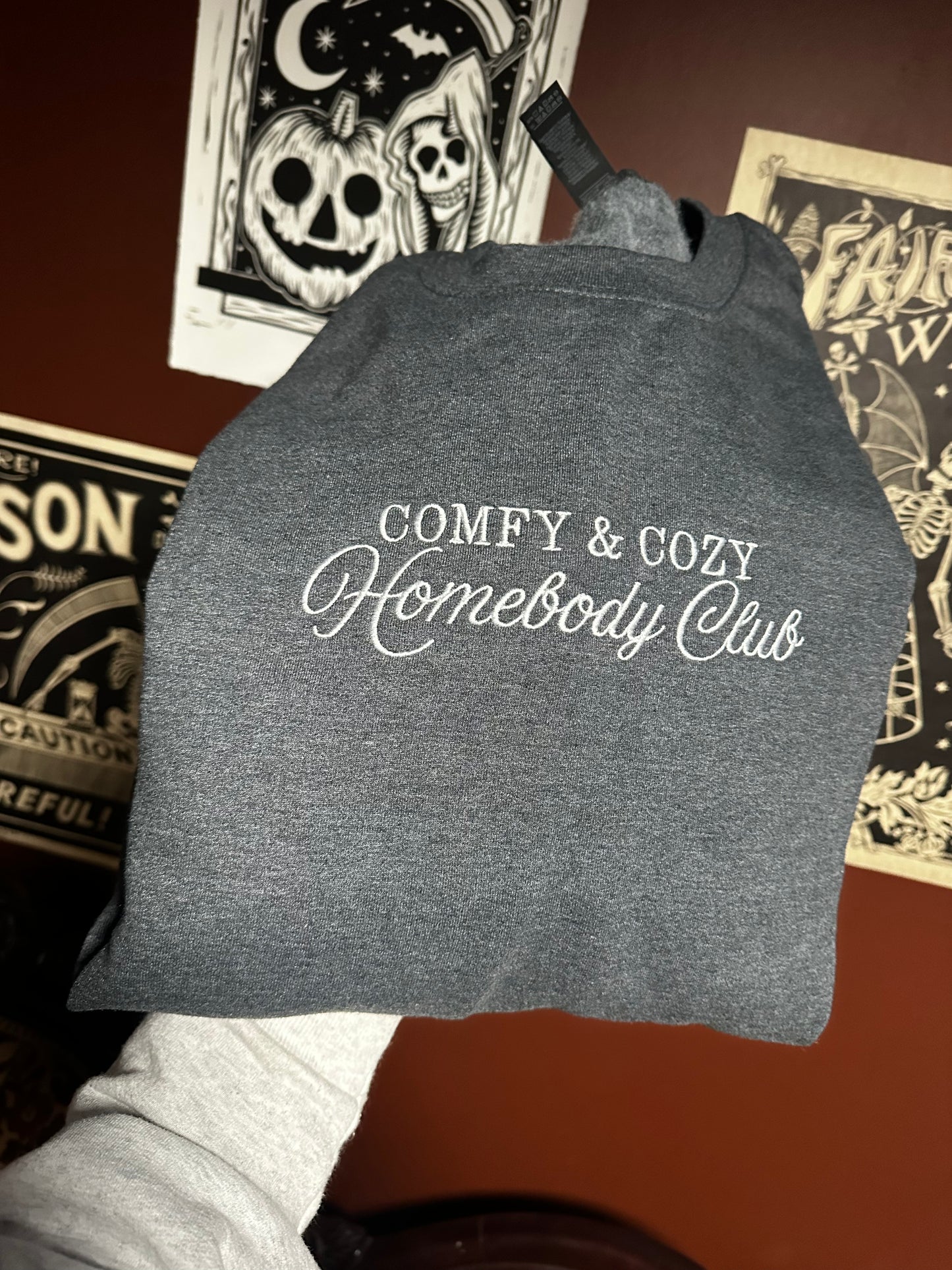 Homebody Club Embroidered Sweatshirt