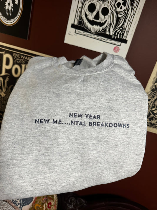 New Year Embroidered Sweatshirt