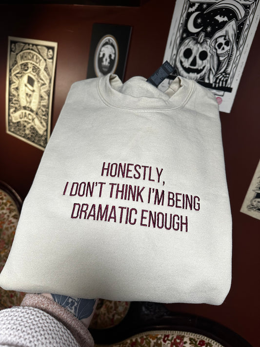 Dramatic Embroidered Sweatshirt