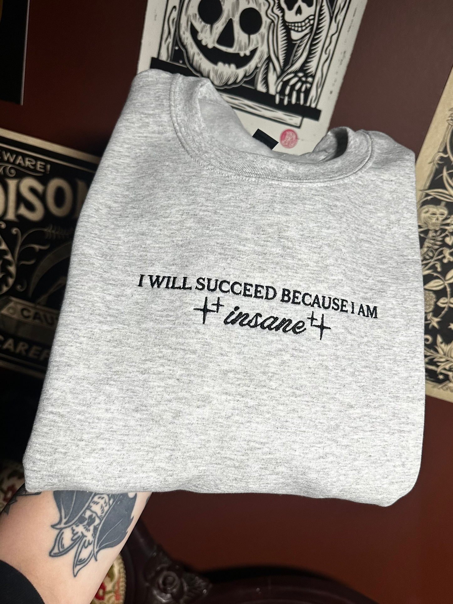 Insane Embroidered Sweatshirt