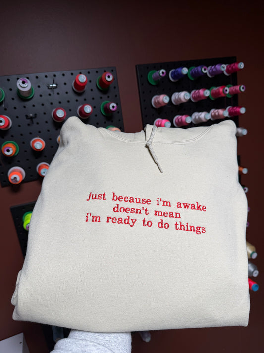 Awake Embroidered Sweatshirt