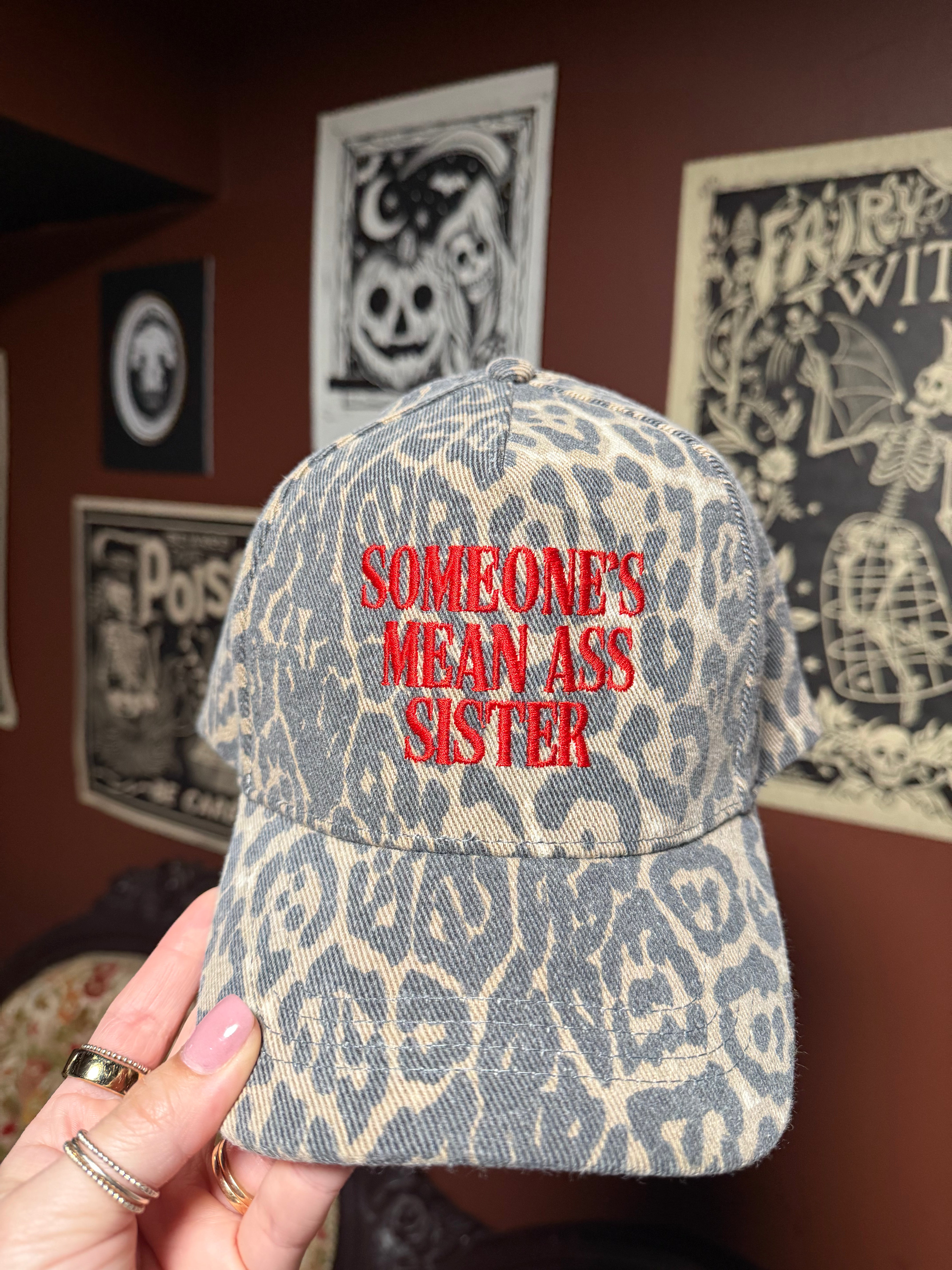 Mean Ass Sister Leopard Hat – 9 Priscilla Way