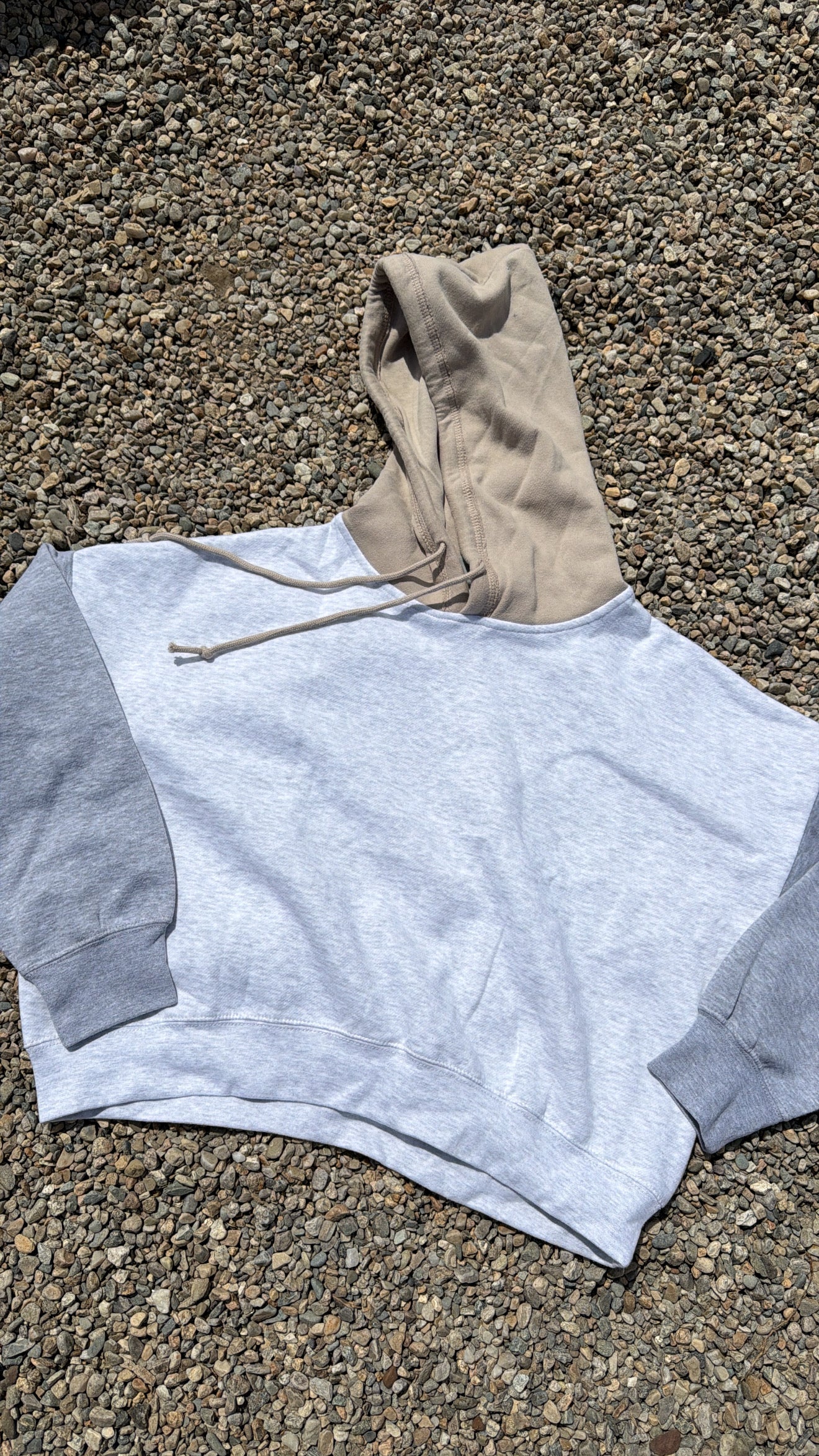 Custom Colorblock Crop Hoodie