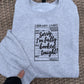 Sorry I’m Fully Booked Tonight Embroidered Sweatshirt