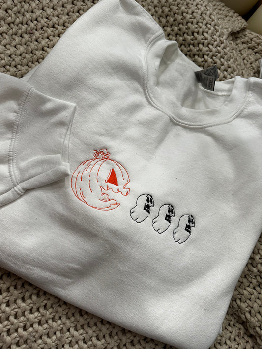 Halloween Embroidered Sweatshirt