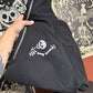 Skeleton Half Zip Embroidered Sweatshirt