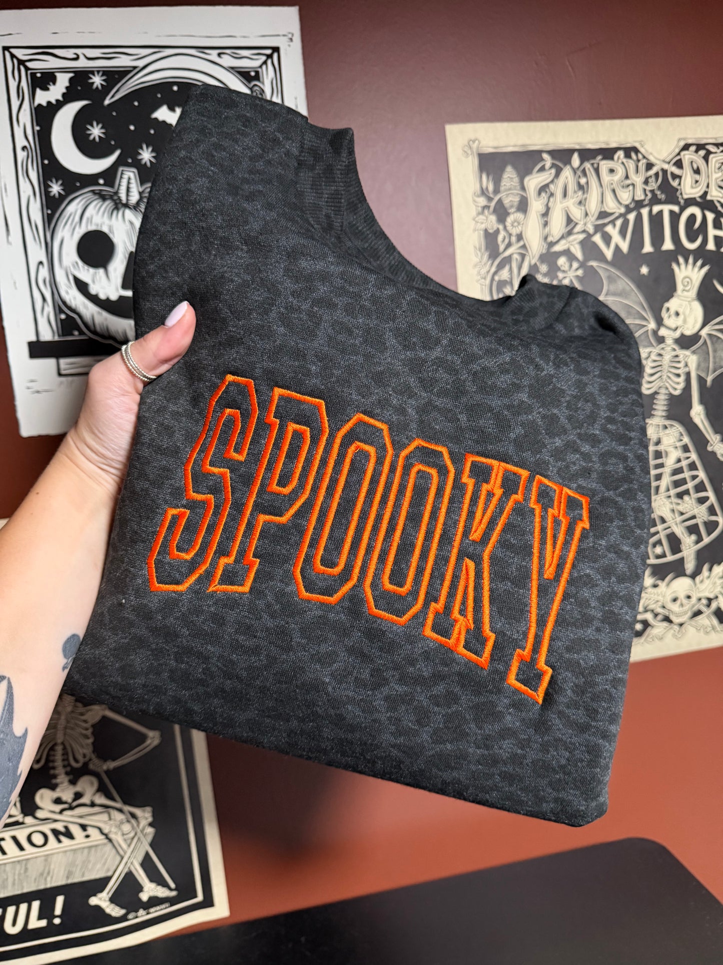 SPOOKY Embroidered Sweatshirt