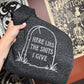 Here Lies Embroidered Sweatshirt