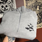 Bats Half Zip Embroidered Sweatshirt