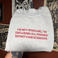 Not Spiraling Embroidered Sweatshirt