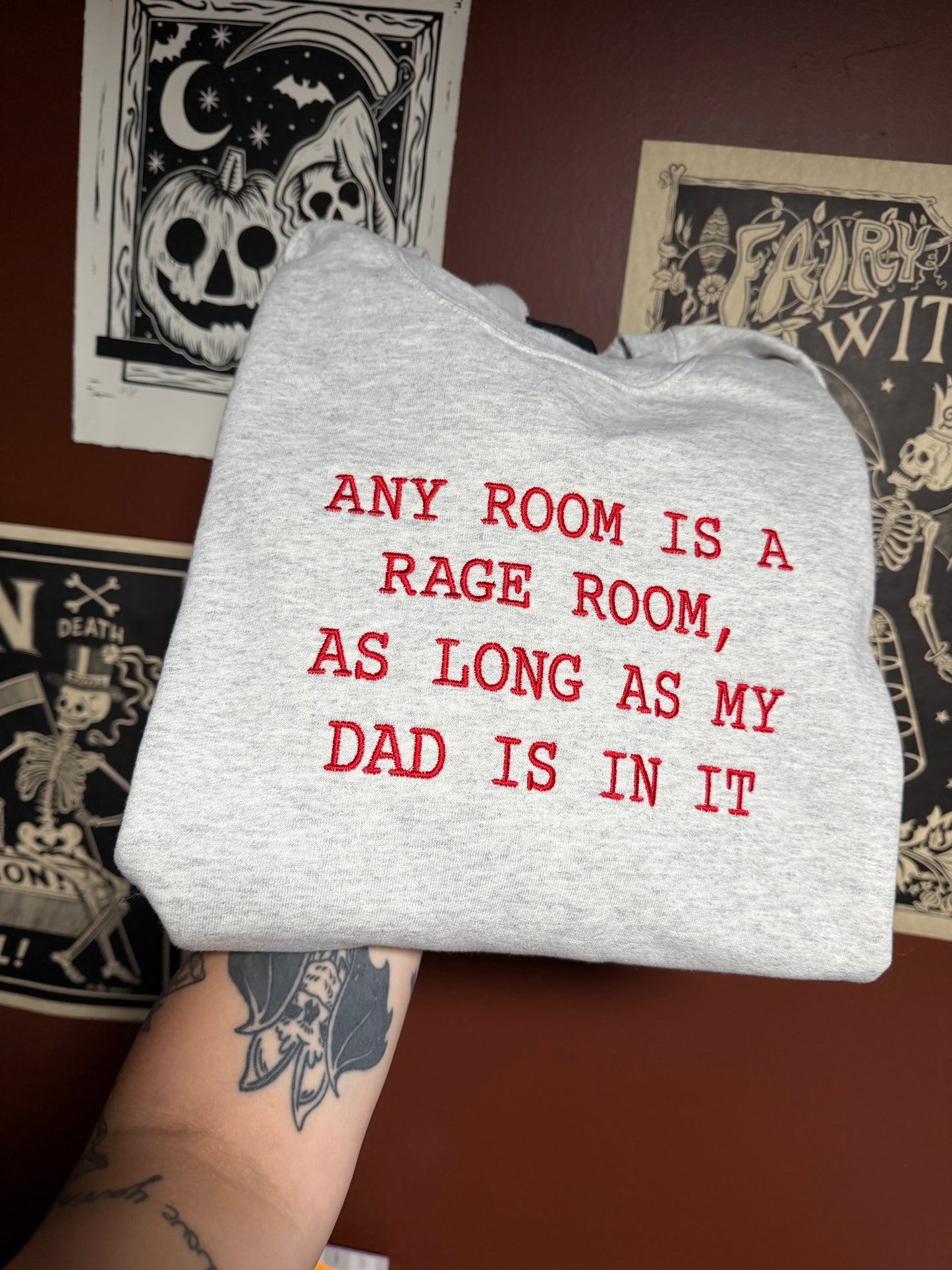 Rage Room Embroidered Sweatshirt