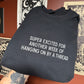 Super Excited Embroidered Sweatshirt