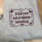 Your Lack Of Whimsy Embroidered Sweatshirt
