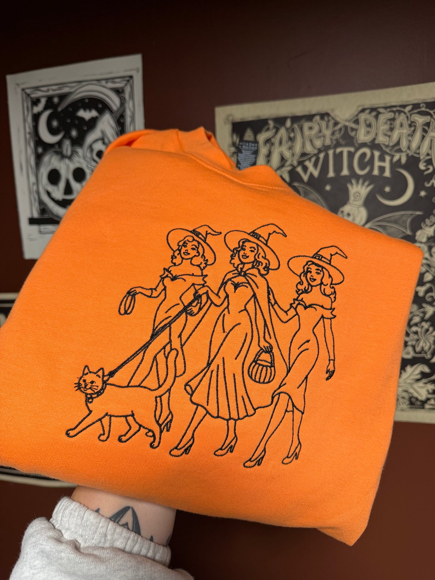 The Spooky Girls Embroidered Sweatshirt