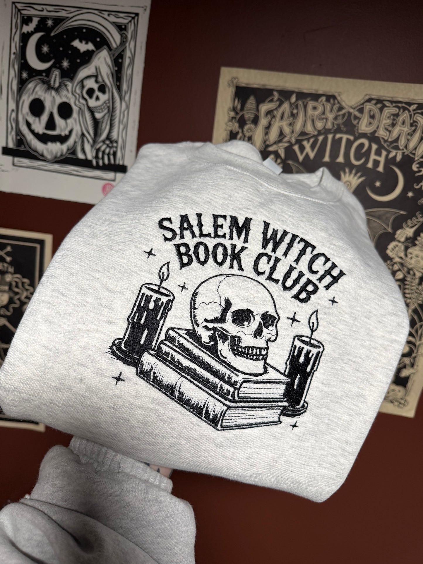 Witch Book Club Embroidered Sweatshirt